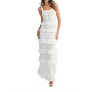 NEW EVENUEL myra dress in white